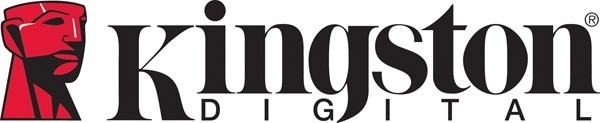 Kırmızı amblemli Kingston Digital logosu