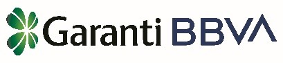 Garanti BBVA yazısı ve yeşil çiçek amblemi